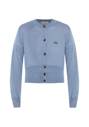 Vivienne Westwood buttoned logo cardigan - Blue