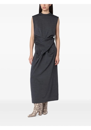 Jil Sander wrap-effect dress - Grey