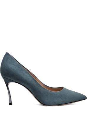Casadei 80mm Blade pumps - Green
