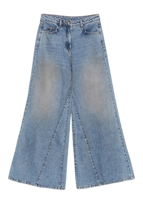 Patrizia Pepe low-waisted wide-leg jeans - Blue