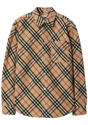 Burberry Vintage Check wool shirt - Neutrals