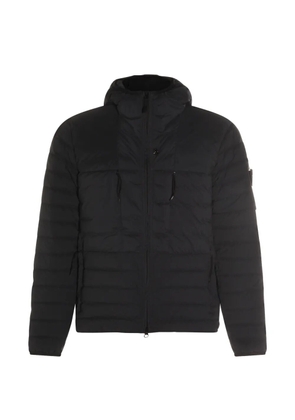 Stone Island Down-TC hooded padded coat - Black