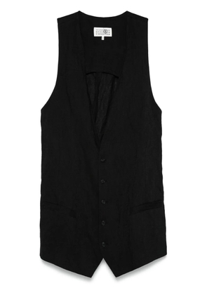 MM6 Maison Margiela plunging-neck gilet - Black