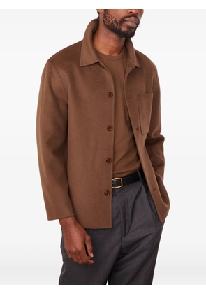 Officine Generale patch-pocket wool jacket - Brown