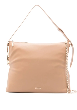 LIU JO chain-embellished shoulder bag - Neutrals