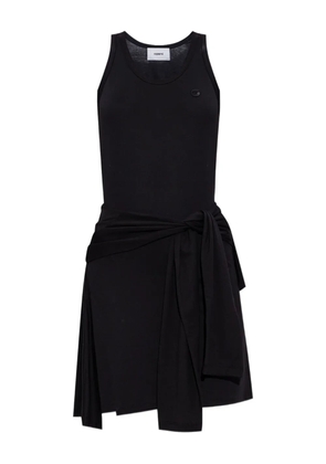 Coperni tie-front mini dress - Black