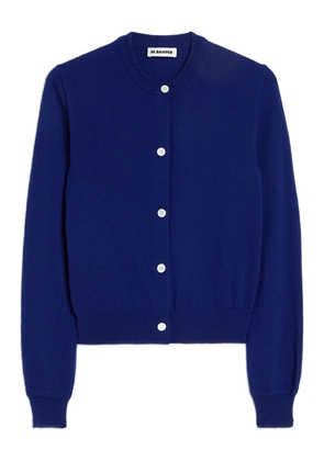 Jil Sander crew-neck cardigan - Blue
