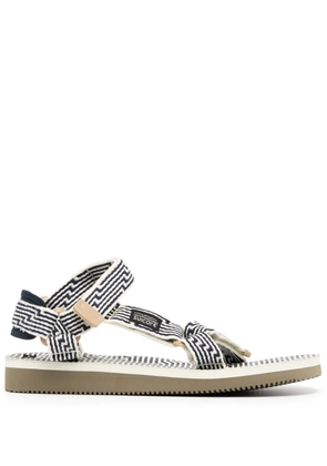 Suicoke DEPA-JC jacquard-strap sandals - Blue
