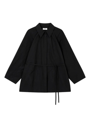 TOMBOY belted shirt - Black