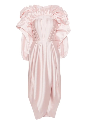 Gaby Charbachy detachable-layer tulip gown - Pink