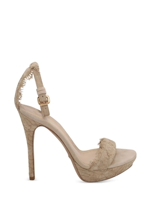 Burberry Pre-Owned Polesden lace sandals - Neutrals