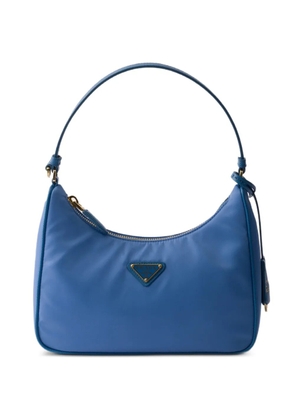 Prada mini Re-Edition 2005 triangle-logo tote bag - Blue