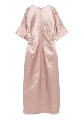 LouLou de Saison gathered-detail midi dress - Pink