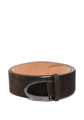 Gianfranco Ferré Pre-Owned 2000s Suede Buckle Belt - Brown