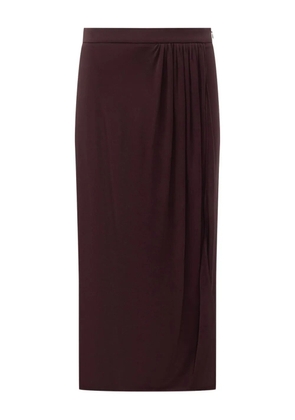 TOM FORD wrap pleated maxi skirt - Purple