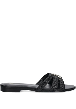 Patrizia Pepe braided slides - Black