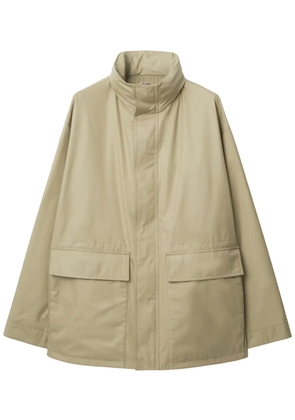 Burberry EKD-embroidered cotton jacket - Neutrals