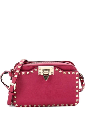 Valentino Garavani Pre-Owned Rockstud Flip Lock Camera Leather crossbody bag - Pink
