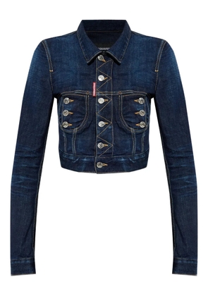 DSQUARED2 cropped denim jacket - Blue