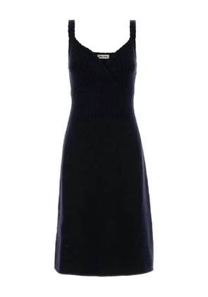 Miu Miu knitted midi dress - Blue