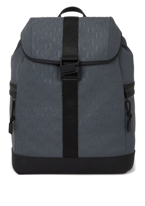 Karl Lagerfeld monogram weatherproof backpack - Grey