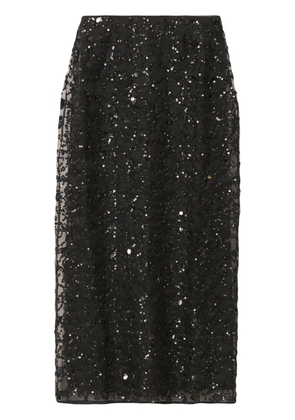 Fabiana Filippi sequin-embellished midi skirt - Black