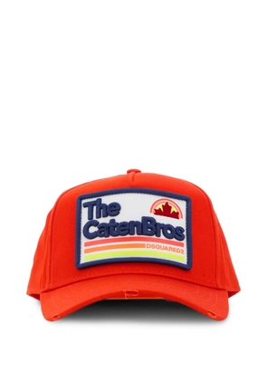 DSQUARED2 patch-detail baseball cap - Orange