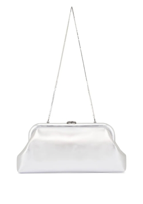Jimmy Choo Skylar leather clutch bag - Silver