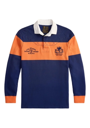 Polo Ralph Lauren stripe-detail long-sleeved polo shirt - Blue