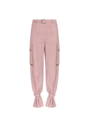 The Attico ruffle cargo trousers - Pink
