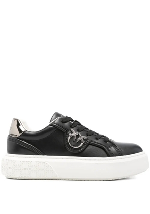 PINKO logo-detail platform sneakers - Black