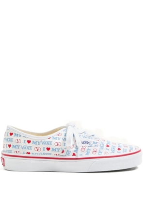 Valentino Garavani x Vans Love-print sneakers - White