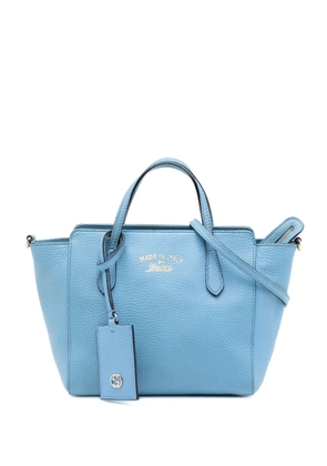 Gucci Pre-Owned 2016-2025 Mini Leather Swing satchel - Blue