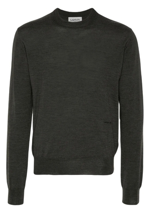 Lanvin seam-detail wool jumper - Grey