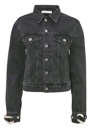 JW Anderson chain-link detail denim jacket - Black
