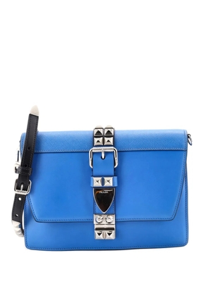 Prada Pre-Owned Elektra Shoulder Bag Studded Leather Small crossbody bag - Blue