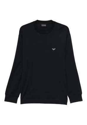 Emporio Armani logo-patch sweatshirt - Blue