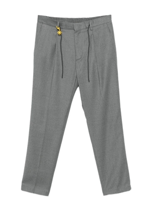 Manuel Ritz drawstring straight-leg trousers - Grey