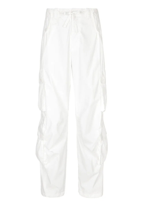 Dolce & Gabbana drawstring-waist poplin cargo pants - White
