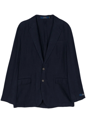 Polo Ralph Lauren single-breasted linen blazer - Blue