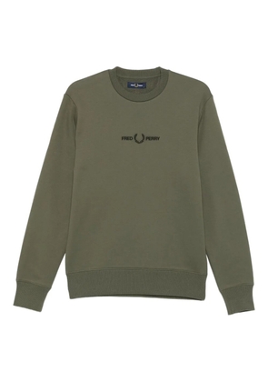 Fred Perry embroidered-logo sweatshirt - Green