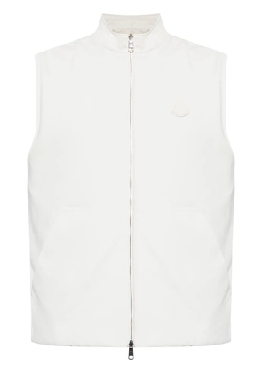 Moncler reversible padded gilet - White