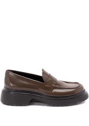 Tod's penny-leather loafers - Brown