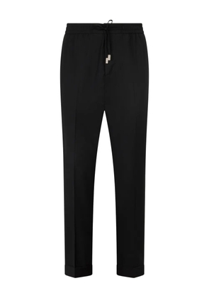 Philipp Plein pleated drawstring trousers - Black