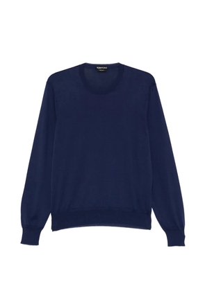 TOM FORD crew-neck long-sleeve sweater - Blue