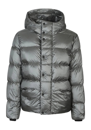 Add hood padded jacket - Grey