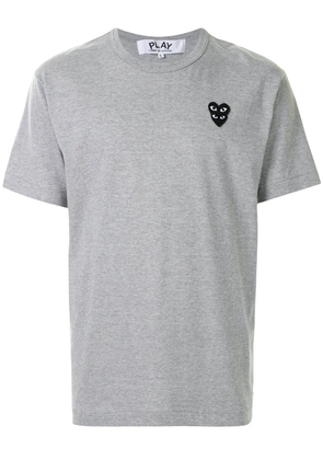 Comme Des Garçons Play logo patch T-shirt - Grey