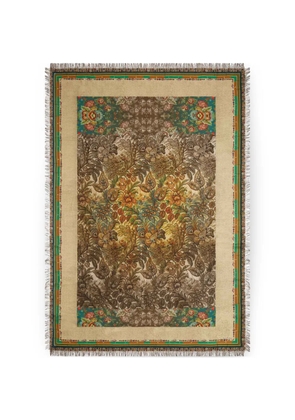 Pierre-Louis Mascia Aloeuw floral-print fringed shawl scarf - Neutrals