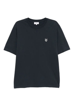 Maison Kitsuné fox-head embroidered t-shirt - Blue