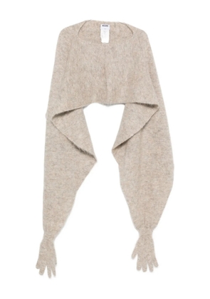 Moschino brushed-finish cape - Neutrals
